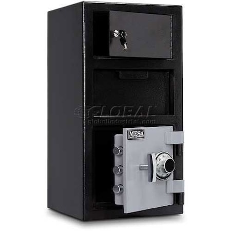 Mesa Safe B-Rate Depository Safe Front Loading Combo Lock-Keyed Exterior, 14x14x27-1/4 MFL2014C-OLK